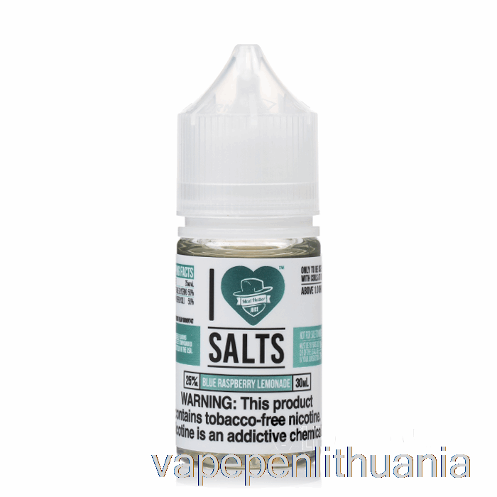 Mėlynųjų Aviečių Limonadas - Aš Myliu Druskas - 30 Ml 50 Mg Vape Skysčio